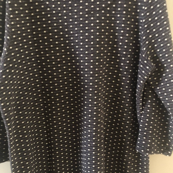 Lands End Large 14-16 Tunic Grey/White - Picture 2 of 4